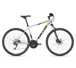 Kellys Phanatic 30 Grey cross kerékpár 27 fokozatú Shimano Alivio váltó, Shimano Disc L/21"
