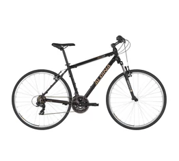 Alpina ECO C10 Black férfi cross kerékpár 21 fok. Shimano TY300 váltó, alumínium váz, teleszkóp, 19"