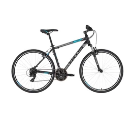 Kellys Cliff 10 Black/Blue cross kerékpár 21 fokozatú EF41/TY300 váltó, V-fék, 19"