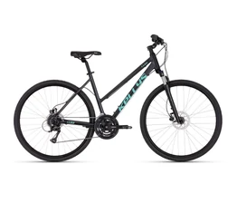 Kellys Clea 90 Graphite Grey női cross kerékpár 24 fokozatú Acera váltó hidraulikus tárcsafék M/19"