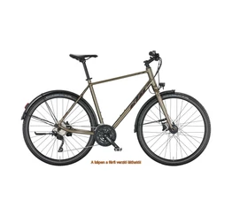 KTM X-Life Action Street női cross kerékpár 30 fokozatú Deore váltó, tárcsafék, merev villás, oak (fekete) 46cm