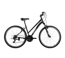Neuzer X-Zero női cross kerékpár Shimano TY300, duplafalú abronccsal, szürkésolíva/menta színben 44cm/17"