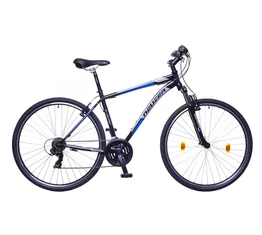 Neuzer X-Series férfi cross kerékpár Shimano TY300, duplafalú abroncs, fekete-kék-szürke 48cm/19"