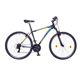 Neuzer X-Series férfi cross kerékpár Shimano TY300, duplafalú abroncs, fekete/kék-sárga, 48cm/19"