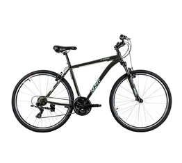 Neuzer X-Zero férfi cross kerékpár Shimano TY300, duplafalú abronccsal, szürkésolíva/menta színben, 48cm/19"