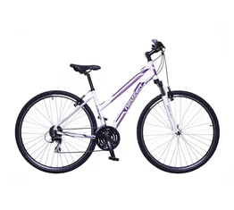 Neuzer X200 női cross kerékpár 24sebességes Shimano Acera váltó, fehér/bordó-mályva 17"