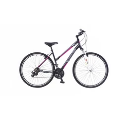 Neuzer X100 női cross kerékpár 21sebességes Shimano váltó, fekete/szürke-pink 19"
