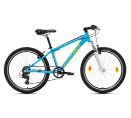 Csepel Woodlands Zero 24-es gyerek kerékpár alumínium vázzal, 6sebességes, matt kék