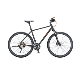 KTM Life 1964 Cross férfi cross kerékpár 30 fokozatú DeoreXT váltó, hidraulikus tárcsafék, fekete 56cm