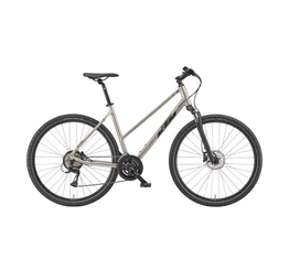 KTM X-Life Track női cross kerékpár 24 fokozatú Acera váltó hidraulikus tárcsafék champagne 51cm