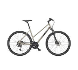 KTM X-Life Track női cross kerékpár 16 fokozatú Acera váltó, hidraulikus tárcsafék, pezsgő 43cm