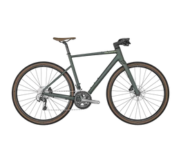 Scott Metrix 20 fitness kerékpár 2x10 fokozatú Shimano Tiagra váltó carbon villa sötétzöld 54cm