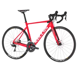 Kellys URC 50 Red országúti kerékpár 22 fokozatú Shimano 105 szett, hidr. tárcsa, karbon váz+villa, L