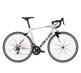 Kellys ARC 30 Black/White országúti kerékpár 18 fokozatú Sora váltó, alu váz+karbon villa L