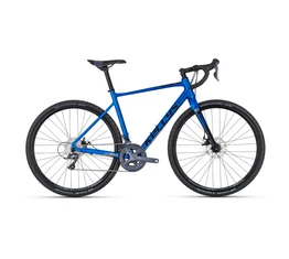 Kellys SOOT 30 országúti gravel kerékpár 16 fokozatú Shimano Claris váltó, mechanikus tárcsafék kék L