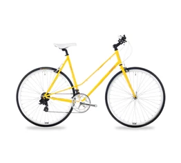 Csepel Torpedo 3* fitness kerékpár 14 fokozatú Shimano váltó, női, sárga, 51cm