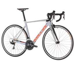 Kellys URC 30 Grey/Orange országúti kerékpár 22 fokozatú Shimano 105 váltó, karbon váz+villa, M