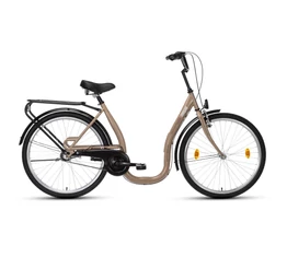 Csepel Budapest C 26"-os extra alacsony városi kerékpár Nexus 3 sebességes agyváltóval drapp színben