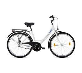 Csepel Budapest A 26"-os városi kerékpár kontrafékes, fehér