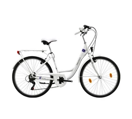 Neuzer Venezia 26"-os városi kerékpár 6 sebességes fehér
