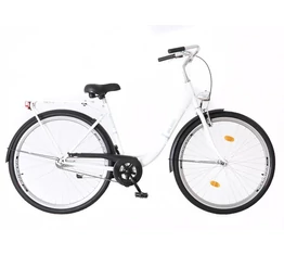 Neuzer Balaton 26"-os városi kerékpár kontrás, fehér/kék