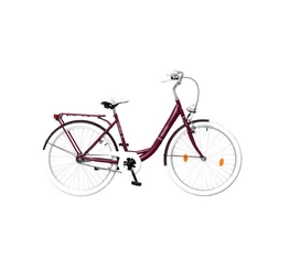 Neuzer Balaton Prémium agyváltós 28"-as kerékpár padlizsán/fehér színben Nexus 3 kontrafékes agyváltóval