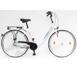 Csepel Budapest B 28"-os városi kerékpár 3 sebességes Nexus agyváltó, fehér