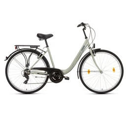 Csepel Budapest B 28&quot;-os városi kerékpár 7sebességes Shimano váltóval szürke
