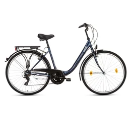 Csepel Budapest B 28"-os városi kerékpár 7sebességes láncváltós, sötétkék