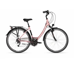Kellys Avery 70 Rose Gold 28"-os városi kerékpár 24 fok. Shimano Acera váltó, Nexus agydinamó, 43cm