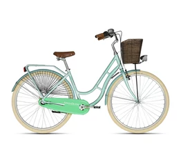 Kellys Arwen Dutch Mentol 28"-os holland jellegű városi kerékpár 3 fokozatú Nexus agyváltó, 46cm