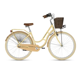 Kellys Arwen Dutch Beige 28&quot;-os holland jellegű városi kerékpár 3 fokozatú Nexus agyváltó, 46cm