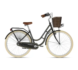 Kellys Arwen Dutch Black 28&quot;-os holland jellegű városi kerékpár 3 fokozatú Nexus agyváltó, 46cm