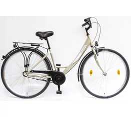 Csepel Budapest A 28&quot;-os városi kerékpár Shimano Nexus 3 agyváltó, drapp színű