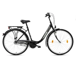 Csepel Budapest A 28&quot;-os városi kerékpár Shimano Nexus 3 agyváltó, fekete színű