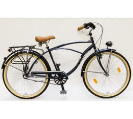 Csepel Cruiser kerékpár, férfi, Shimano Nexus3 agyváltó, kék/barna