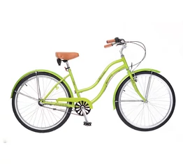 Neuzer California cruiser kerékpár Nexus3 agyváltóval női neonzöld