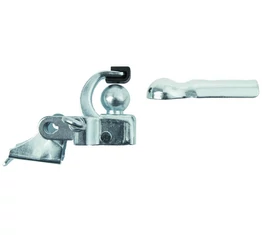 Utánfutó alkatrész gömbfejes csatlakozó nyeregcső csavarhoz rögzíthető