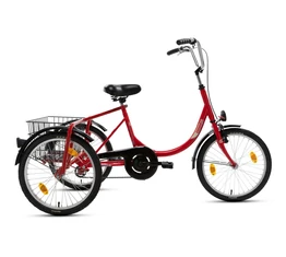 Csepel Camping felnőtt tricikli Nexus3 agyváltóval, piros 20"