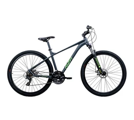 Neuzer Jumbo Hobby Disc 29"-os MTB kerékpár 21 fokozatú Shimano TY300 váltó, tárcsafék, antracit/neonzöld 19"