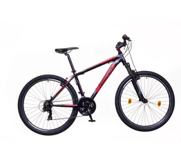 Neuzer Duster Hobby 27,5"-os MTB kerékpár 21 fokazatú Shimano TY300 váltó, fekete/piros-szürke, 19"