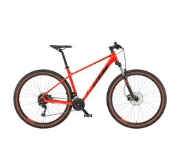 KTM Chicago 29"-os MTB kerékpár 18 fokozatú Shimano Altus váltó, hidr. tárcsafék, fire orange M/43cm