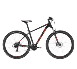 Kellys Spider 30 Black 29&quot; MTB kerékpár 3x8 fokozatú TX800 váltó, mech. tárcsafék, SR villa, XL
