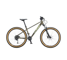 KTM Ultra Gloriette 27,5&quot;-os MTB kerékpár 18 fokozatú Shimano Deore váltó, hidraulikus tárcsafék, tölgy, S/37cm