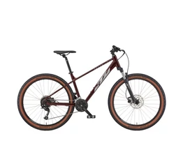 KTM Penny Lane 27,5&quot;-os női MTB kerékpár 18 fokozatú Altus váltó, hidr. tárcsafék, night red S/37cm