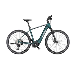 KTM Macina Cross 710 ebike 11 fokozatú Shimano XT RockShox Paragon Gold Air matt zöld 56cm
