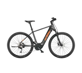 KTM Macina Cross P510 elektromos kerékpár Bosch Performance Line, 9 fokozatú Alivio váltó, férfi szürke 56cm