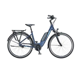 KTM Macina Central 7 Ebike Bosch Active Line meghajtás női monováz, matt kék, 46cm