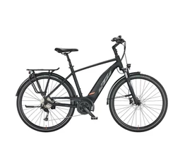 KTM Macina Fun A510 férfi elektromos kerékpár Bosch Active Plus 50Nm/500Wh, 9 fok. Alivio váltó, mattfekete 60cm