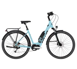 Kellys Estima 10 Sky Blue Ebike/ Pedelec City 9 fokozatú Altus váltó, Shimano Steps meghajtás, M